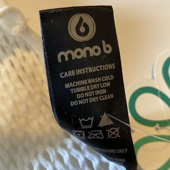 Mono b on another level top white small medium new with tags - Picture 3 of 12